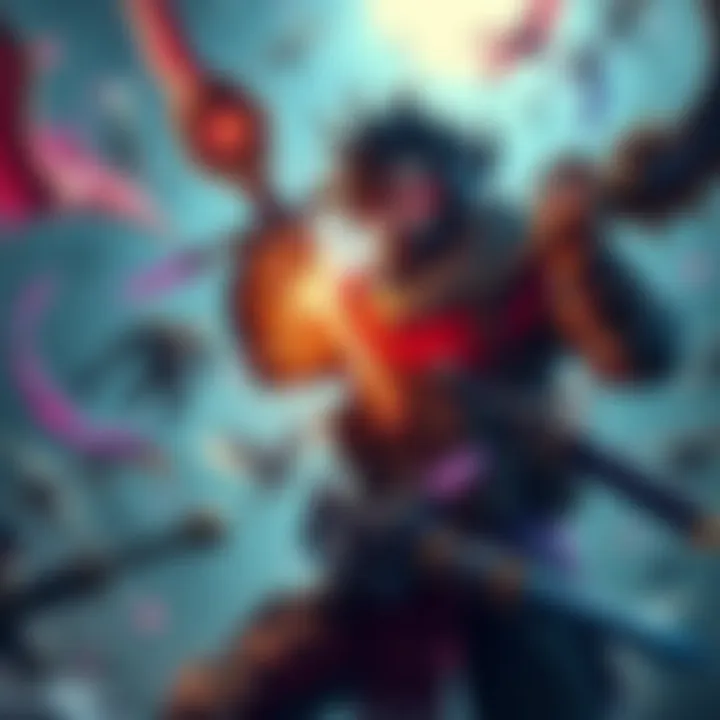 A gamer experimenting with various weapons and spells in a fantasy game, showcasing a mix of different skills and strategies instead of a standard build.
