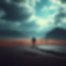 A person walking alone in a vast, empty game landscape, recalling past gaming adventures.