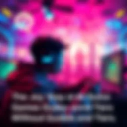 A person playing a video game without any guides, filled with excitement as they discover new areas in the game.