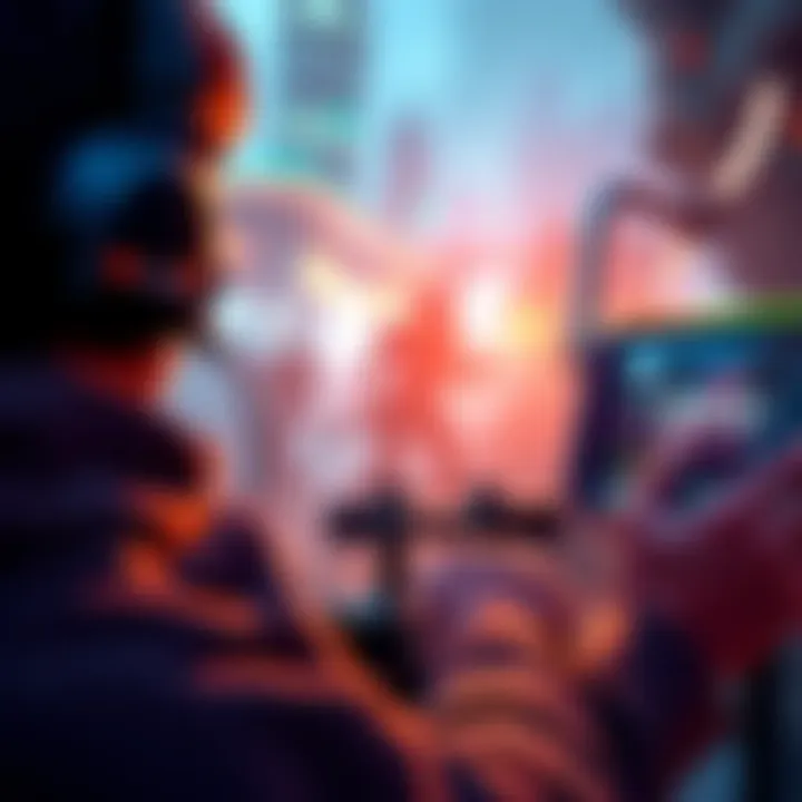 A gamer playing different video games on a console, focusing on Clair Obscur and Outer Worlds 2