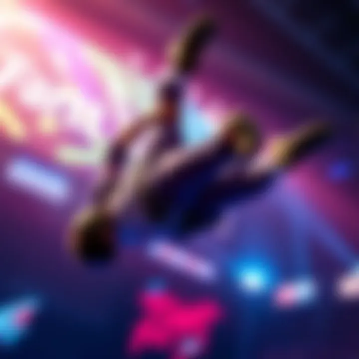 A gamer performing an aerial flip reset move in competitive gaming, showcasing skill and precision.