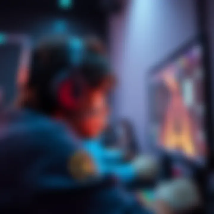 A gamer looking frustrated at their screen showing low frame rates
