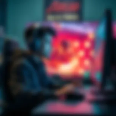 A gamer sits in front of a computer, looking frustrated while playing Delta Force with low FPS despite a graphics card upgrade