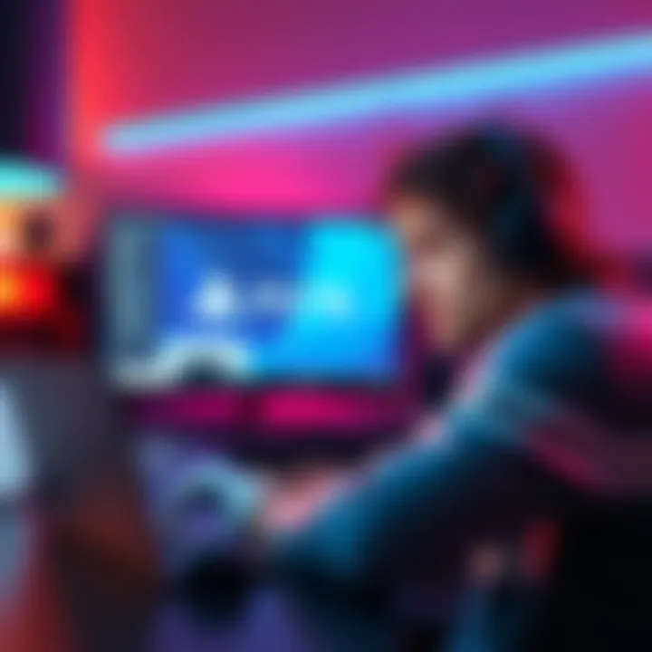 A gamer looking frustrated while viewing a redeemed PS5 gift card code on a laptop screen