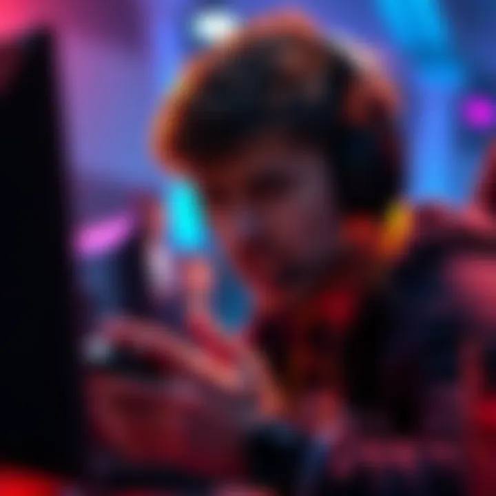 Gamer expressing frustration A gamer shows frustration after a teammate disconnects during a match, capturing the tense moment on screen.