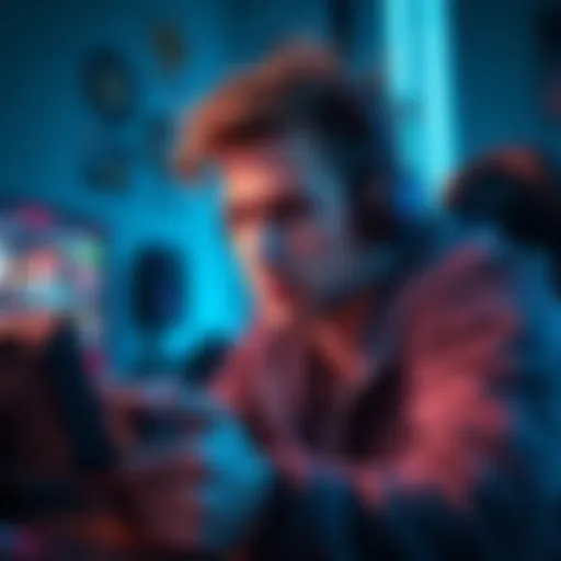 A gamer looking frustrated while playing with mid-game join notifications on screen, highlighting issues with gear management.