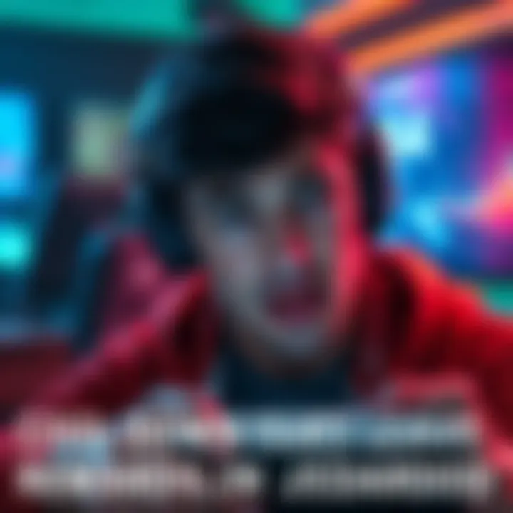 A gamer showing frustration while looking at a countdown timer on their screen, expressing concerns about missed rewards.