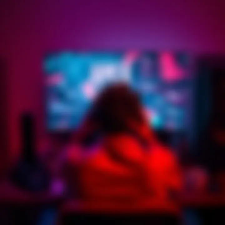 A gamer looks upset while sitting in front of a computer screen showing Apex Legends; the screen displays a ban message. The gamer has their head in their hands, highlighting their frustration over losing access to games.