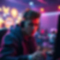 A level 72 gamer looks upset while playing against a much higher-level opponent in a gaming match.