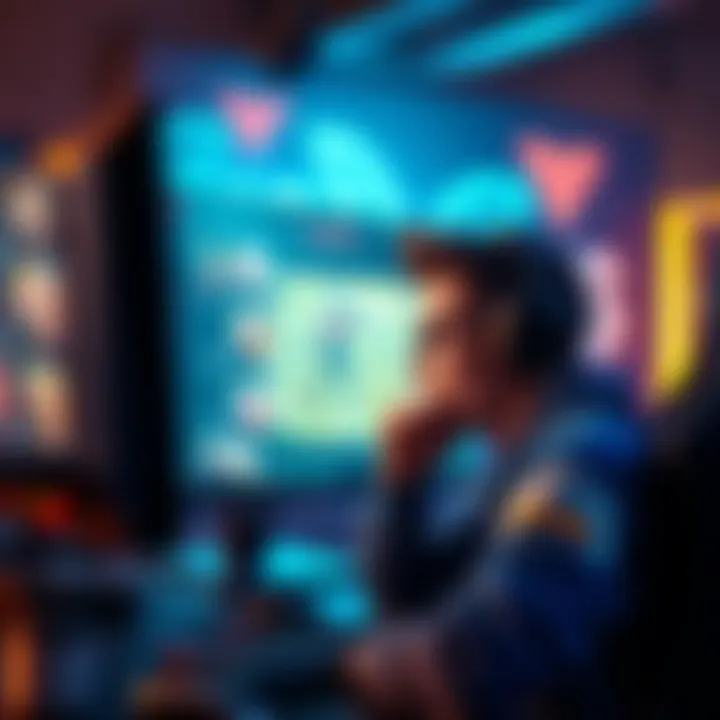A Diamond 1 player looking stressed while analyzing gameplay on a computer screen after a tournament loss.