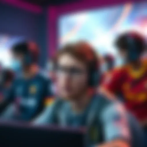 Player frustrated by sponsored kits in gaming A gamer looks upset while playing a team-based game, with teammates showcasing sponsored kits in the background