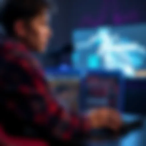 A gamer sitting in front of a console with two game cases labeled Persona 5 Royal and Persona 3 Reload, looking thoughtful