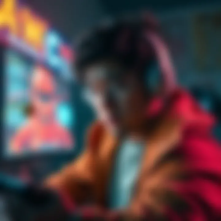 A gamer looks frustrated while playing a remastered game that keeps crashing, showing poor graphics on the screen.