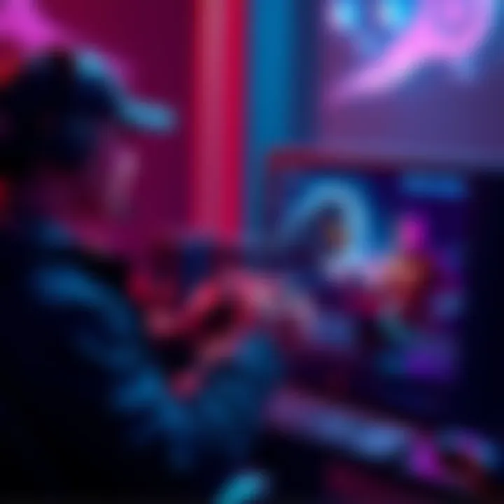 A gamer playing Halo Campaign Evolved on a gaming PC with a Steam controller and a Steam Deck on the side