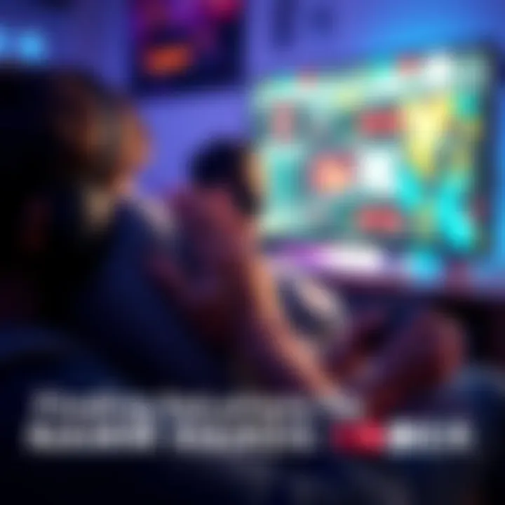 A person playing video games with their hands resting on a pillow to avoid numbness