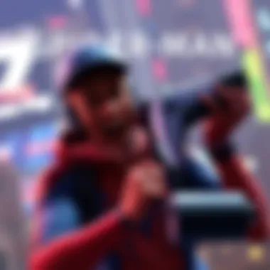 Excited Gamer with PS5 Spider Man 2 Gamer holding Spider Man 2 for PS5 with a big smile, ready to play.