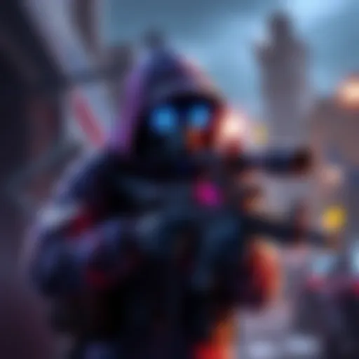 A gamer character using invisibility to complete a zone recon mission while searching for the Ult Bunny Stabilizer blueprint.