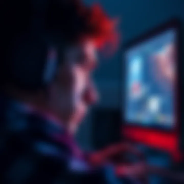 Person looking at a computer screen A gamer frowning at a computer screen, reflecting on a missing game from their wishlist.