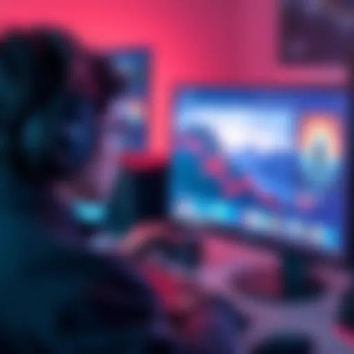 A gamer staring at a computer screen showing declining video views for their BGMI content