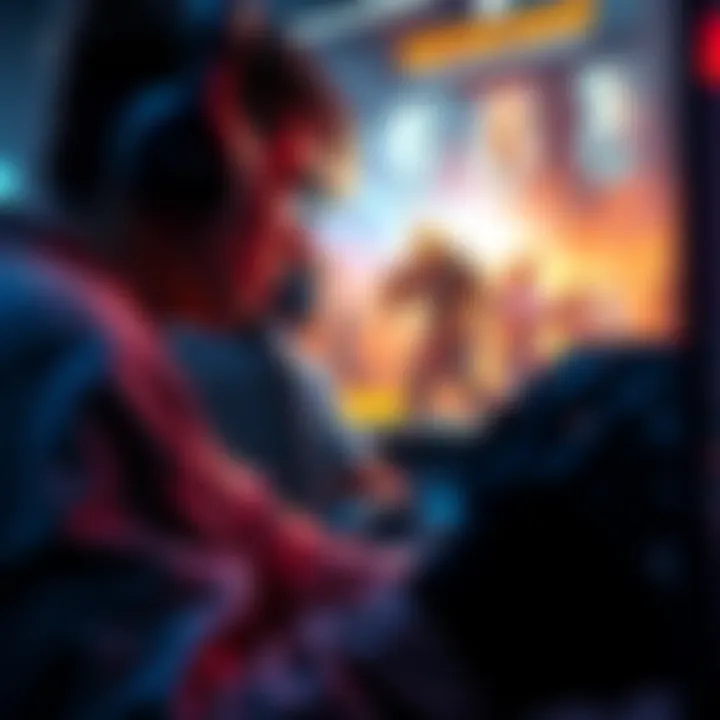 Gamer looking at missed skins on screen A gamer reflecting on missed skin opportunities while playing a video game