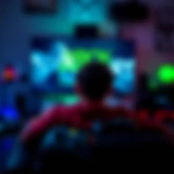 A frustrated gamer looking at an Xbox screen displaying the MOUNTAIN-0001D error message, surrounded by gaming accessories.