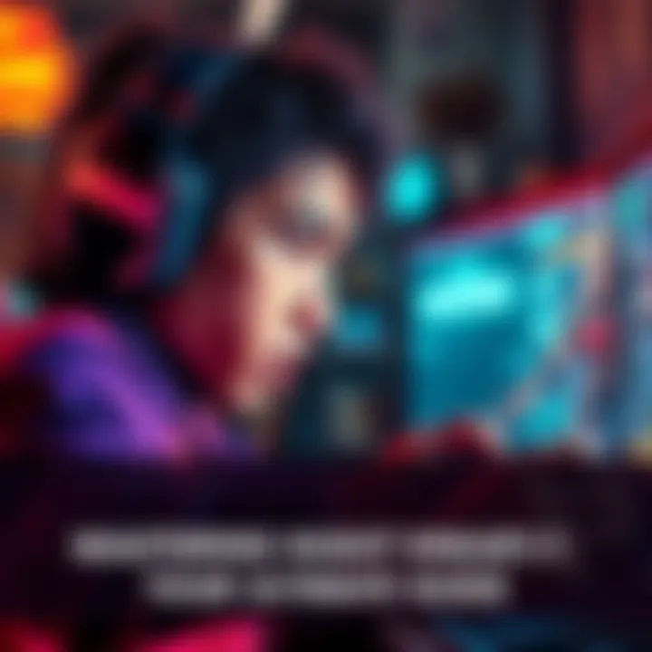 A determined gamer focused on a screen, showcasing intense gameplay while battling through a Nightmare level in a video game.