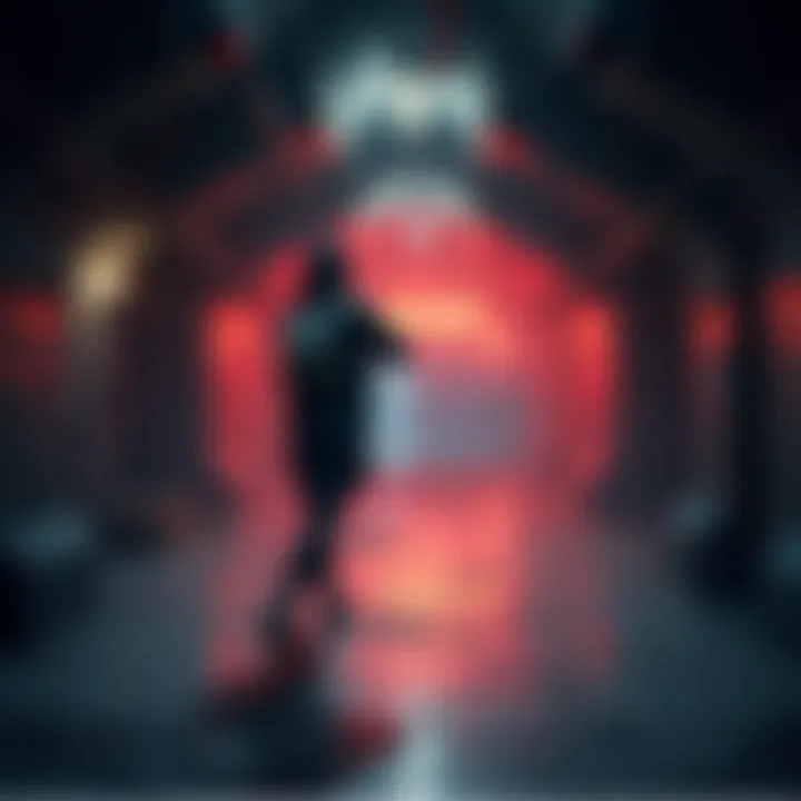 A gamer in a dark sewer setting executing a parry move using Carian retaliation, highlighting enhanced gameplay skill.