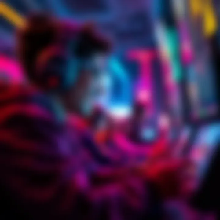 A gamer focused on a few popular video game genres, enjoying the experience