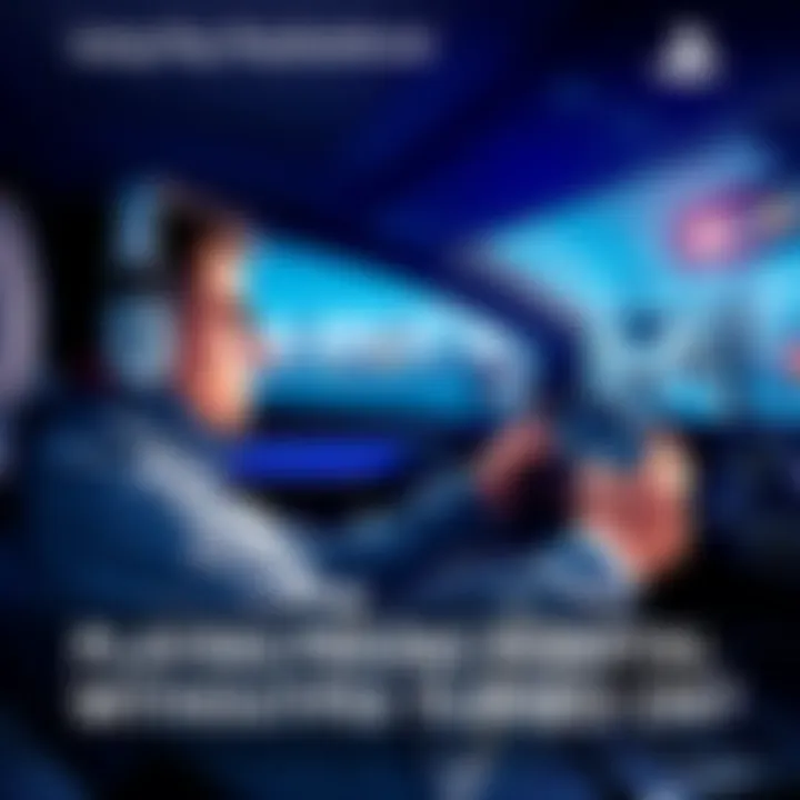 A gamer plays on a PlayStation Portal while traveling in a car, looking at the screen with a focused expression, showing a gaming setup in a vehicle.