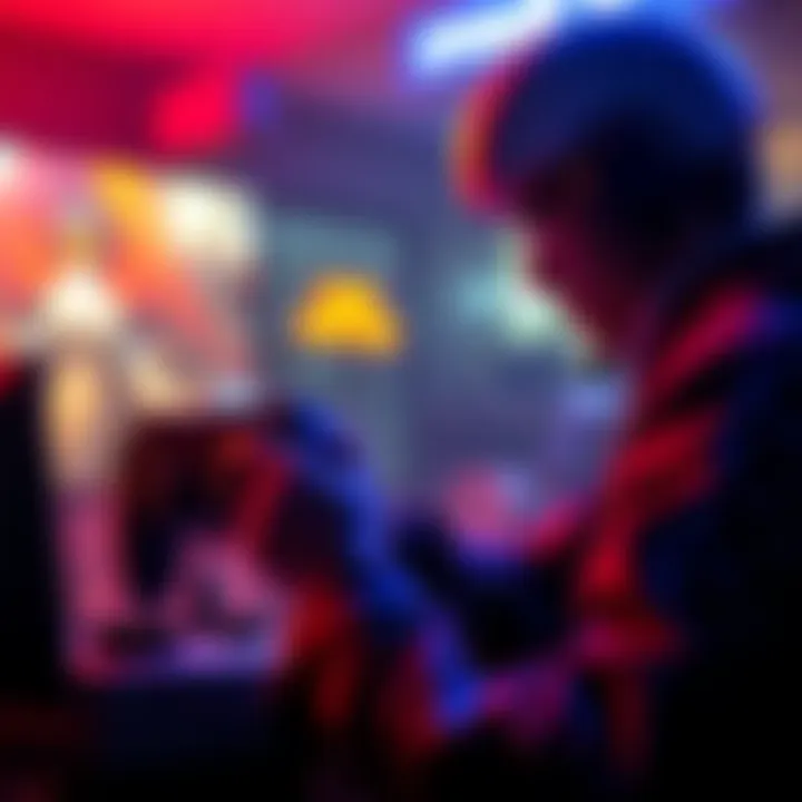 Gamer using PS5 controller A gamer focuses on the screen while navigating menus and looting in a game using a PS5 controller