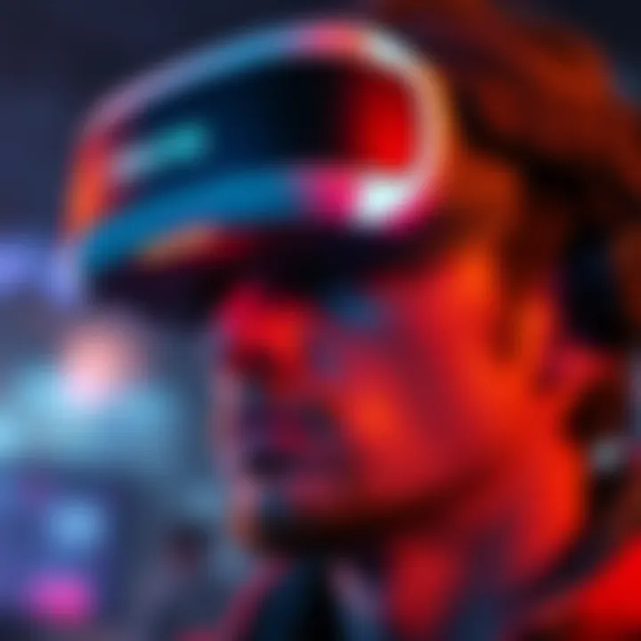 Gamer experiencing discomfort while using PSVR2 headset, with a focus on the nose area