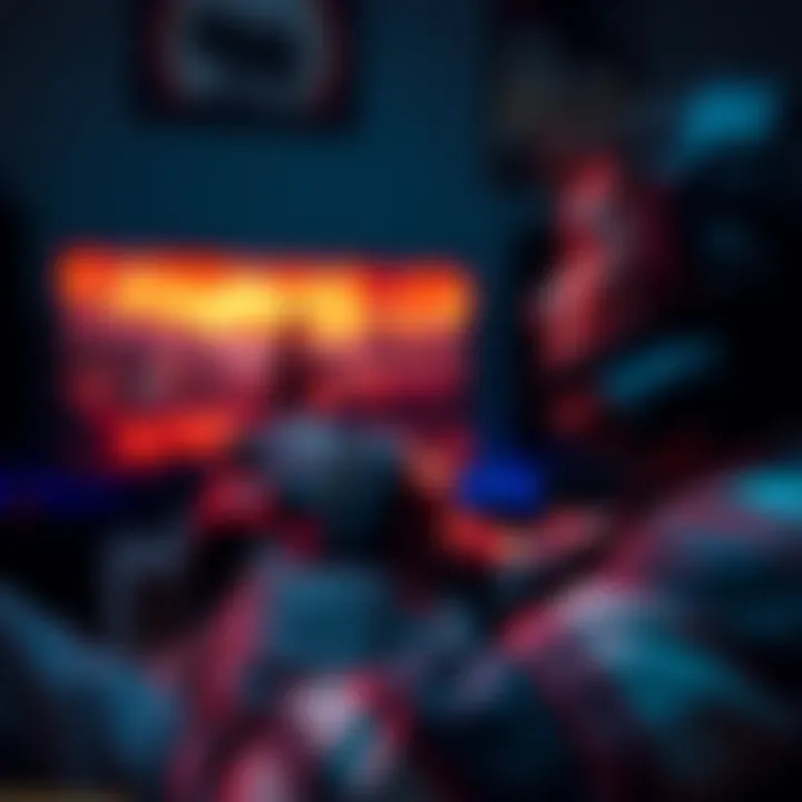 A gamer focused on playing Red Dead Redemption 2 on an Xbox Series S, showcasing vivid graphics and immersive gameplay