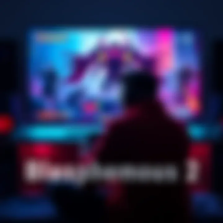 A gamer sitting in front of a screen showing Blasphemous 2 gameplay, looking contemplative with a controller in hand.