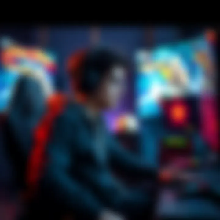 A person sitting in front of a gaming setup, looking thoughtful as they recall their experiences from completed games, hinting at the struggle to replay them.