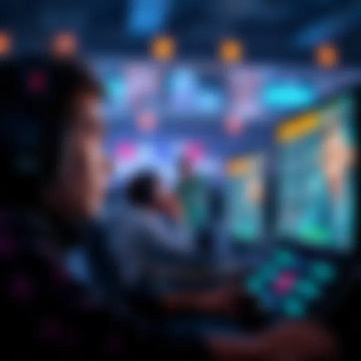 A gamer looks contemplative while playing, considering missed healing opportunities in a competitive game. The screen displays a tense moment in gameplay.