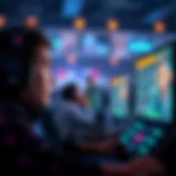 Gamer Reflecting on Strategy A gamer looks contemplative while playing, considering missed healing opportunities in a competitive game. The screen displays a tense moment in gameplay.