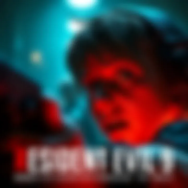 A gamer immersed in Resident Evil 9, eyes wide with emotion as Radiohead's 'Exit Music' plays in the background, creating a powerful connection.