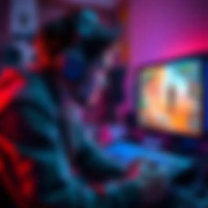 A person frustrated with screen flickering while playing a video game on a console and TV