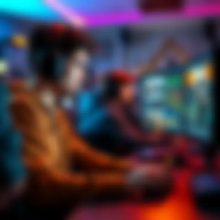 A gamer focused on a screen, analyzing gameplay strategies against extraction campers
