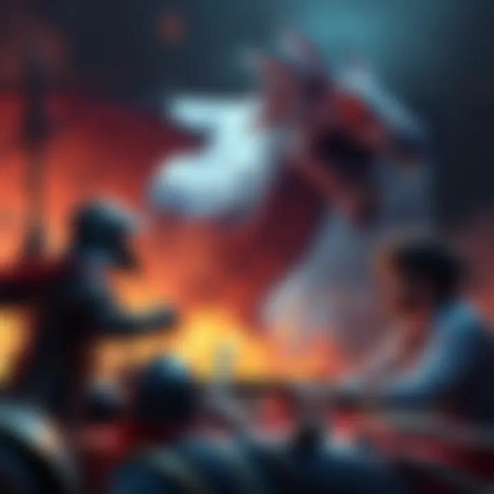 A gamer looks frustrated while facing tough monsters on screen, with a hydra and bandits attacking their party.