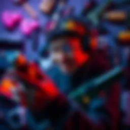 A gamer mimics movements from Sifu, surrounded by everyday objects that resemble game weapons.