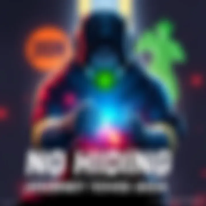 Gamer showing gameplay with Sigma, surrounded by symbols of Doomfist and Lucio, highlighting their journey