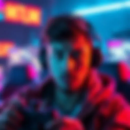 A gamer looking frustrated while managing two gaming accounts focused on lootboxes