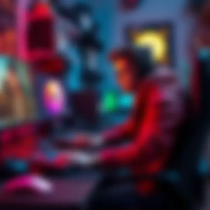 A gamer replacing old gear with new accessories to improve their gaming experience