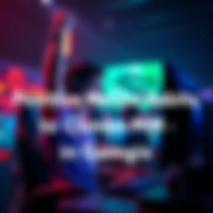 A gamer celebrating a big win in front of their computer, showing excitement and positivity.