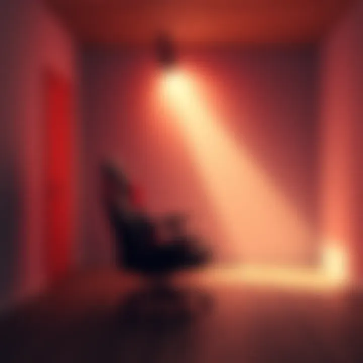 A gaming chair placed in an empty room, symbolizing farewell with a nostalgic vibe
