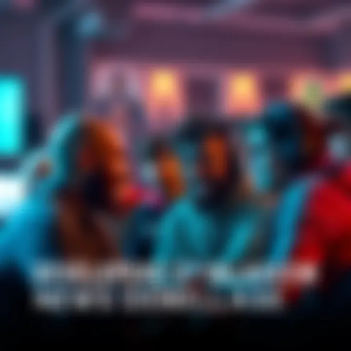 Gamers discuss game release delays A group of gamers sharing their thoughts about the delays in game releases, with some looking disappointed and others debating in a lively discussion.