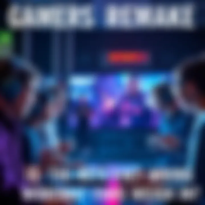 A group of gamers debating the value of a video game remake over classic titles like RE5 and RE7, with some holding game controllers and others looking at a screen.