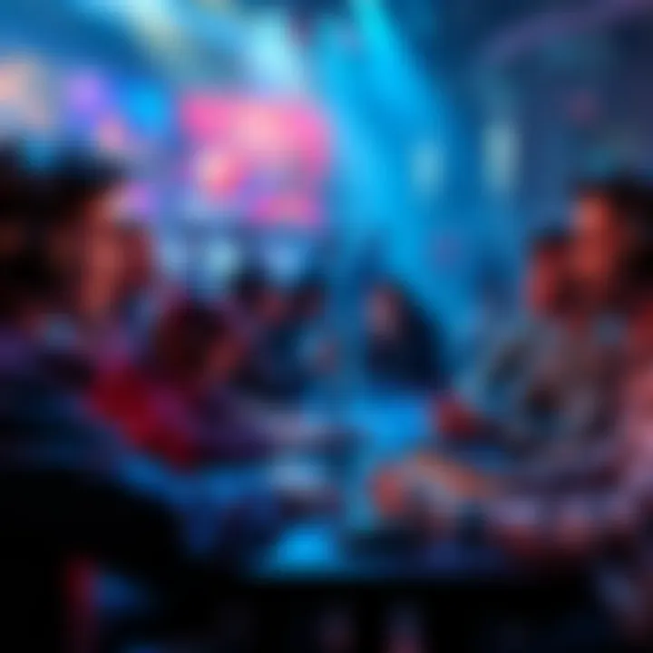 Gamers discussing CDPR announcements A group of gamers sharing excitement about CD Projekt Red's future projects on online forums