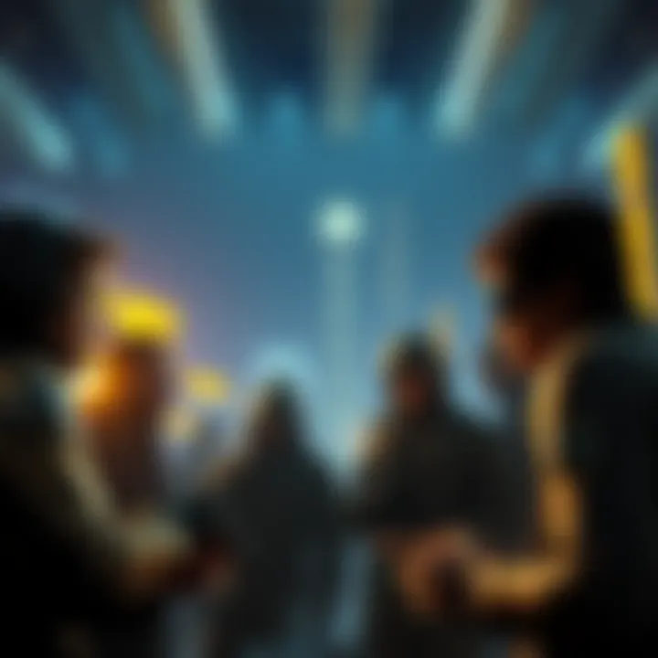 Gamers discussing Deus Ex A group of gamers engaging in a discussion about the classic game Deus Ex, showing a desire for a true PC port on consoles.